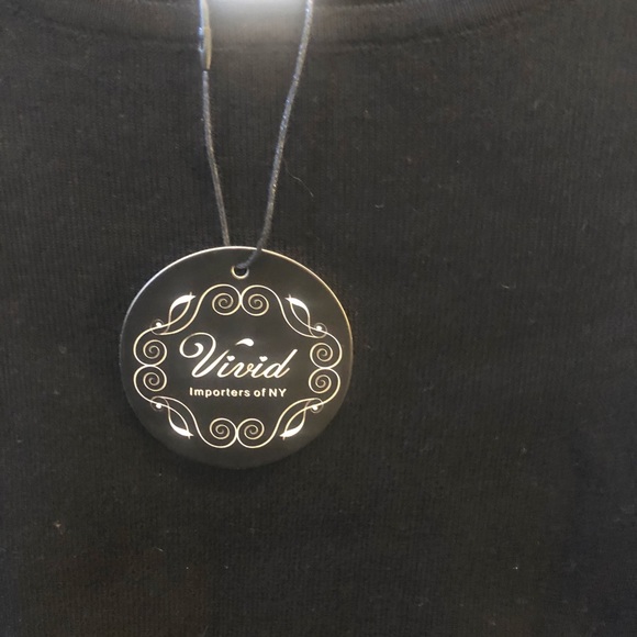 Vivid Mesh Long Sleeve Black Sweater - Picture 11 of 11